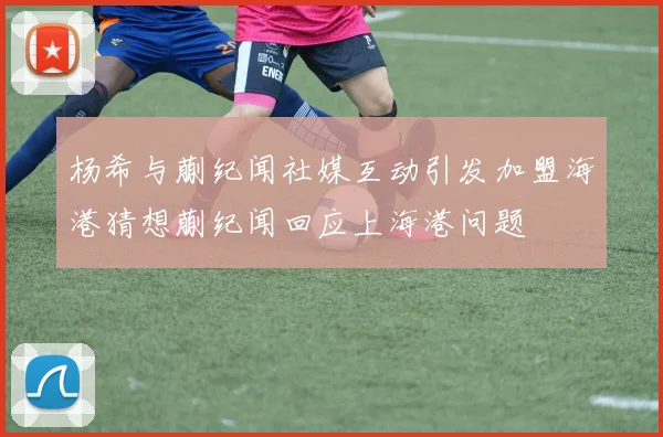 杨希与蒯纪闻社媒互动引发加盟海港猜想蒯纪闻回应上海港问题